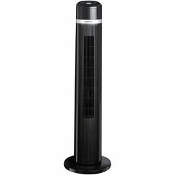 AmazonBasics Oscillating 3 Speed Tower Fan with Remote (Renewed)