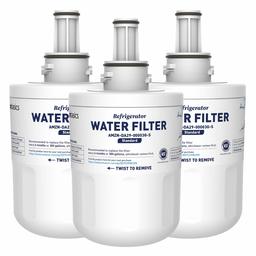 AmazonBasics Replacement Samsung DA29-00003G Refrigerator Water Filter Cartridge - Pack of 3, Standard Filtration (Renewed)