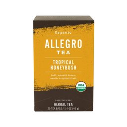 ALLEGRO TEA Organic Tropical Honeybush Tea, 20 CT