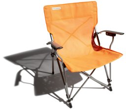 Strathwood Folding Garden Arm Chair with Carry Bag, Orange