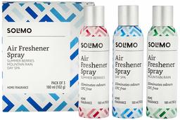 Amazon Brand - Solimo Premium Air Freshener Spray, 180ml (Set of 3)