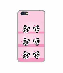 Amazon Brand - Solimo Designer Panda Pattern UV Printed Soft Back Case Mobile Cover for Oppo A71