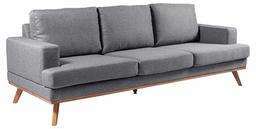 Amazon Brand - Movian Rotsee - Divano a 3 posti, 92 x 231 x 81 cm (Lu x La x A), grigio chiaro (tessuto Malmo)