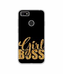 Amazon Brand - Solimo Designer Sparkle Girl Boss UV Printed Soft Back Case Mobile Cover for Lenovo A5