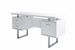 Amazon Brand - Movian Vättern 3-Drawer Desk, 152.4 x 60 x 76cm, White