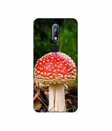 Amazon Brand - Solimo Designer Red Mushroom 3D Printed Hard Back Case Mobile Cover for Nokia 7.1