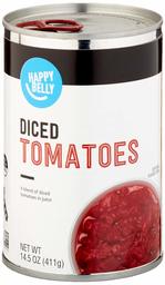 Amazon Brand- Happy Belly Diced Tomatoes in Tomato Juice, 14.5 Ounce