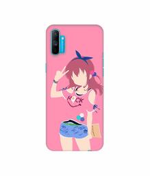 Amazon Brand - Solimo Designer Rock Lady Vector 3D Printed Hard Back Case Mobile Cover for Realme C3