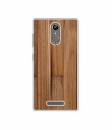 Amazon Brand - Solimo Designer Wooden Art UV Printed Soft Back Case Mobile Cover for Gionee S6s