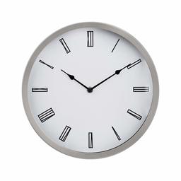 AmazonBasics - Reloj de pared romano, 30,5 cm, níquel