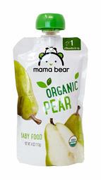 Mama Bear, Pear Organic Baby Food, Stage 2, 4 Ounce