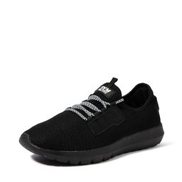 Amazon Brand - Symbol Men's Black Polyester Sneakers-7 (AZ-YS-203 C)