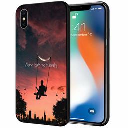 Amazon Brand - Solimo Designer Alone Printed Hard Back Case Mobile Cover for Apple iPhone X/Xs (D1294)