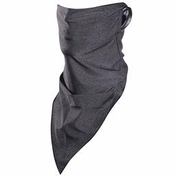 Cooling Neck Gaiters with Ear Loops, Bun Large Face Bandana Neck Gaiter Face Scarf Balaclava for Sun Dust Wind, 1 Pack, Dark Gray