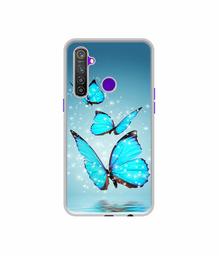 Amazon Brand - Solimo Designer Flying Butterflies UV Printed Soft Back Case Mobile Cover for Realme 5 Pro