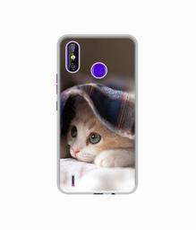 Amazon Brand - Solimo Designer Sleepy Kitten UV Printed Soft Back Case Mobile Cover for Tecno Spark 4 Air