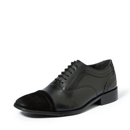 Amazon Brand - Symbol Men's Black Leather Formal Shoes - 11 UK (AZ-WS-263B)