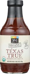 365 Everyday Value, Organic Texas True Barbecue Sauce, 18 oz