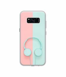 Amazon Brand - Solimo Designer Head Phone UV Printed Soft Back Case Mobile Cover for Samsung Galaxy S8