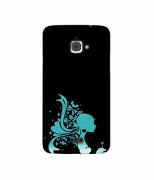 Amazon Brand - Solimo Designer Lady Vector N 3D Printed Hard Back Case Mobile Cover for InFocus M350