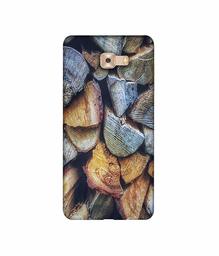 Amazon Brand - Solimo Designer Wooden Blocks Texture 3D Printed Hard Back Case Mobile Cover for Samsung Galaxy C9 Pro