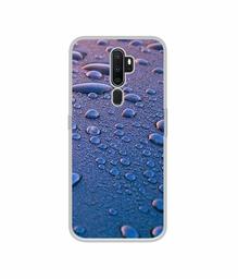 Amazon Brand - Solimo Designer Water Drops UV Printed Soft Back Case Mobile Cover for Oppo A5 (2020)