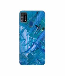 Amazon Brand - Solimo Designer Blue Paint 3D Printed Hard Back Case Mobile Cover for Samsung Galaxy M31