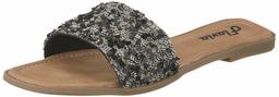 Flavia Women's Black Fashion Slippers-6 UK (38 EU) (7 US) (FL/210/BLK)