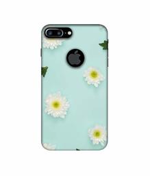 Amazon Brand - Solimo Designer Flower Texture 3D Printed Hard Back Case Mobile Cover for Apple iPhone 7 Plus (Logo Cut)