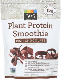 365 Everyday Value, Plant Protein Smoothie, Rich Chocolate, 9 oz