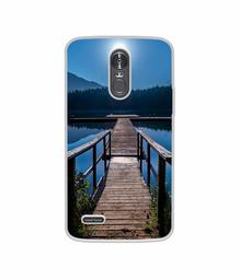 Amazon Brand - Solimo Designer Wooden Beach UV Printed Soft Back Case Mobile Cover for LG Stylus 3