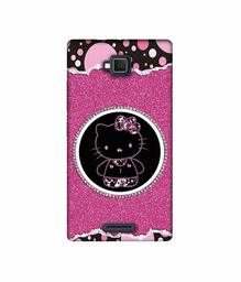 Amazon Brand - Solimo Designer Kitty with Glitter UV Printed Soft Back Case Mobile Cover for Lava A82