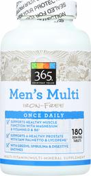 365 Everyday Value, Men’s Multi Iron-Free, 180 ct