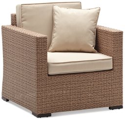 Strathwood All-Weather Wicker Chair, Natural