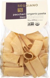 Seggiano, Paccheri Lisci Organic Pasta, 16 Ounce