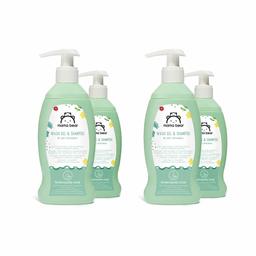 Marchio Amazon- Mama Bear Gel detergente e shampoo per bebé (Formula niente lacrime), 4 flaconi 4x200ml