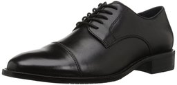 206 Collective Men's Warren Dress-Plain Cap-Toe Oxford, Black Leather, 12.5 2E US