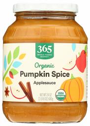 365 by Whole Foods Market, Limited Edition Organic Applesauce, Pumpkin Spice, 24 Ounce