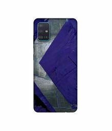 Amazon Brand - Solimo Designer Purple and Gray Texture 3D Printed Hard Back Case Mobile Cover for Samsung Galaxy A51