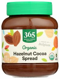 365 Everyday Value, Spread Hazelnut Cocoa Organic, 12.3 Ounce