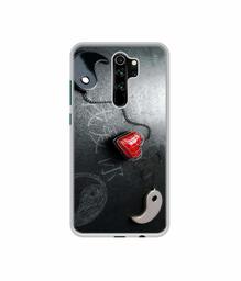 Amazon Brand - Solimo Designer Chinnese Yin and Yang UV Printed Soft Back Case Mobile Cover for Mi Redmi Note 8 Pro