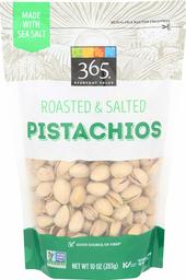 365 EVERYDAY VALUE Roasted & Salted Pistachios, 10 OZ