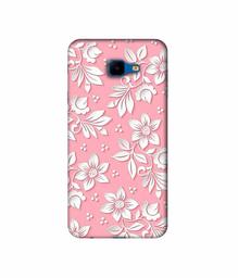 Amazon Brand - Solimo Designer White Flower Pattern 3D Printed Hard Back Case Mobile Cover for Samsung Galaxy J4 Core