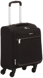 AmazonBasics Valise souple à roulettes pivotantes, 47 cm , Bagage à main/Taille cabine, Noir