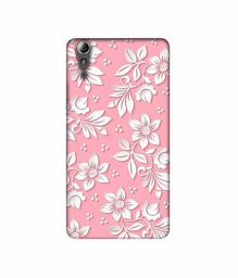 Amazon Brand - Solimo Designer White Flower Pattern 3D Printed Hard Back Case Mobile Cover for Lenovo A6000 / A6000 Plus