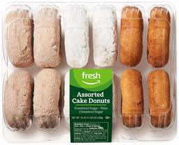 Fresh Brand – Assorted Cake Donuts, 24 oz (12 ct) FROZEN