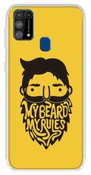 Amazon Brand - Solimo Designer Multicolor My Beard My Rules Printed Soft Back Case Mobile Cover for Samsung Galaxy M31