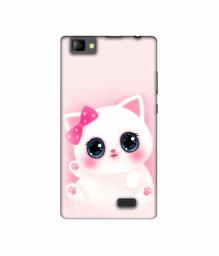 Amazon Brand - Solimo Designer Babby Kitty UV Printed Soft Back Case Mobile Cover for Lyf Wind 7