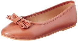 Amazon Brand - Symbol Women's Tan Ballet Flats-5 UK (38 EU) (8 US) (SYM-WS-005)