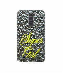 Amazon Brand - Solimo Designer Super Girl On Foil 3D Printed Hard Back Case Mobile Cover for LG K7